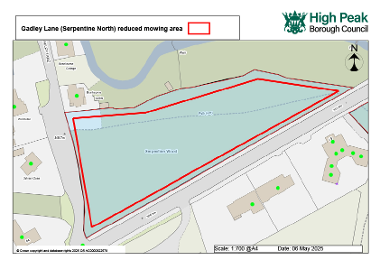 Gadley Lane reduced mowing area