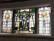Stained glass at the Pump Room
