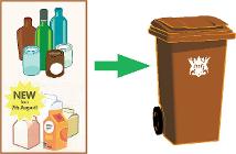 Glass and carton recycling