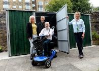 Mobility scooter store at Milton Court