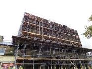 Glossop town hall with scaffold