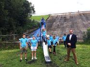 Councillor Damien Greenhalgh with some the Junior Friends and Friends groups.