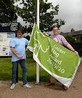 Green Flag ceremony in summer 2019 - taken before the current Covid restrictions