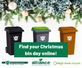 Christmas bin collections 2020