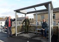 One of the new bus shelters in Whaley Bridge