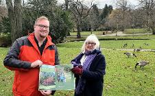 Councillors Damien Greenhalgh and Jean Todd launch the Parks Strategy