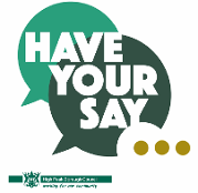 Have your say logo for the residents' survey