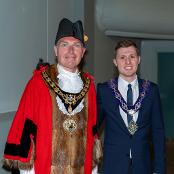 The Mayor, Councillor Stewart Gardner, and the Deputy Mayor, Councillor Dom Elliott-Starkey.